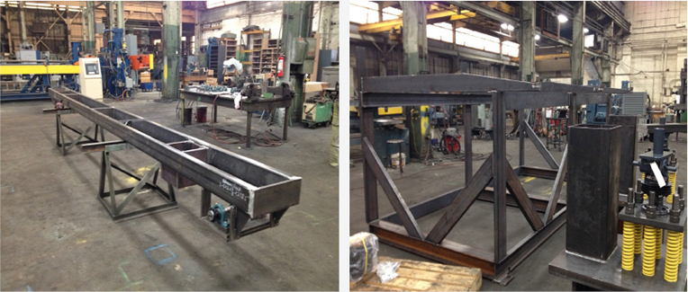 Powered Infeed Conveyor and Storage Table Construction